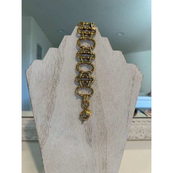 J. Crew Gold-Tone Chunky Chain Link Bracelet - Picture 1 of 4